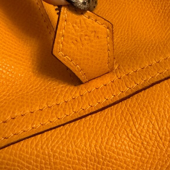 Excellent Condition Authentic HERMES Yellow Plume Bag 32 cm - Picture 14 of 14